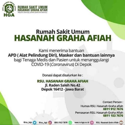 Detail Rumah Sakit Hasanah Graha Afiah Nomer 15