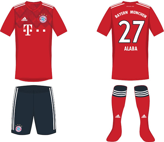 Detail Bayern Third Kit 18 19 Nomer 5