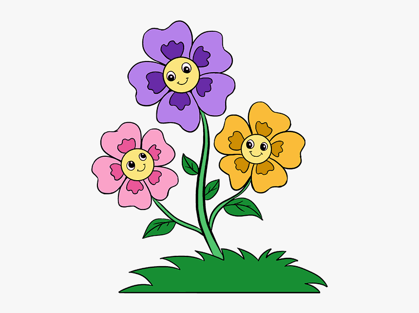 Detail Cartoon Flower Png Nomer 6