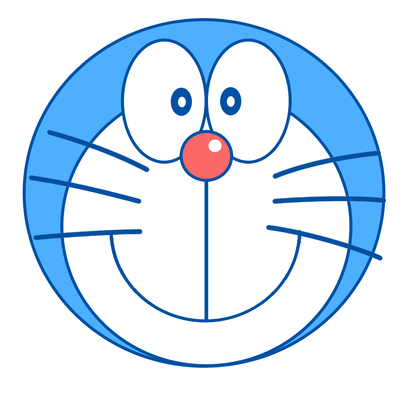 Doraemon Face Vector - KibrisPDR