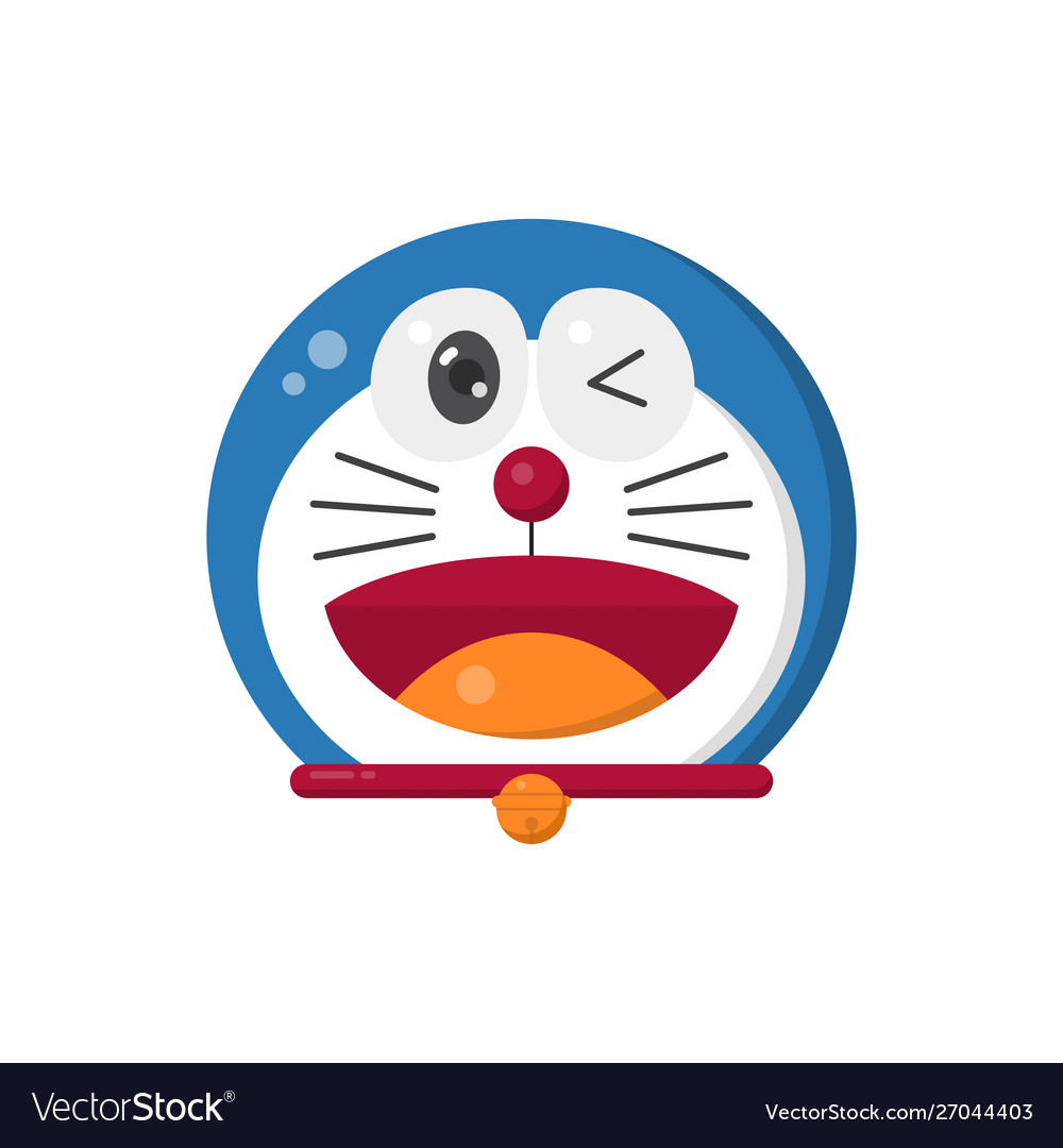 Detail Doraemon Face Vector Nomer 2