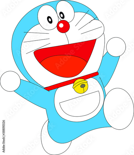 Detail Doraemon Face Vector Nomer 10