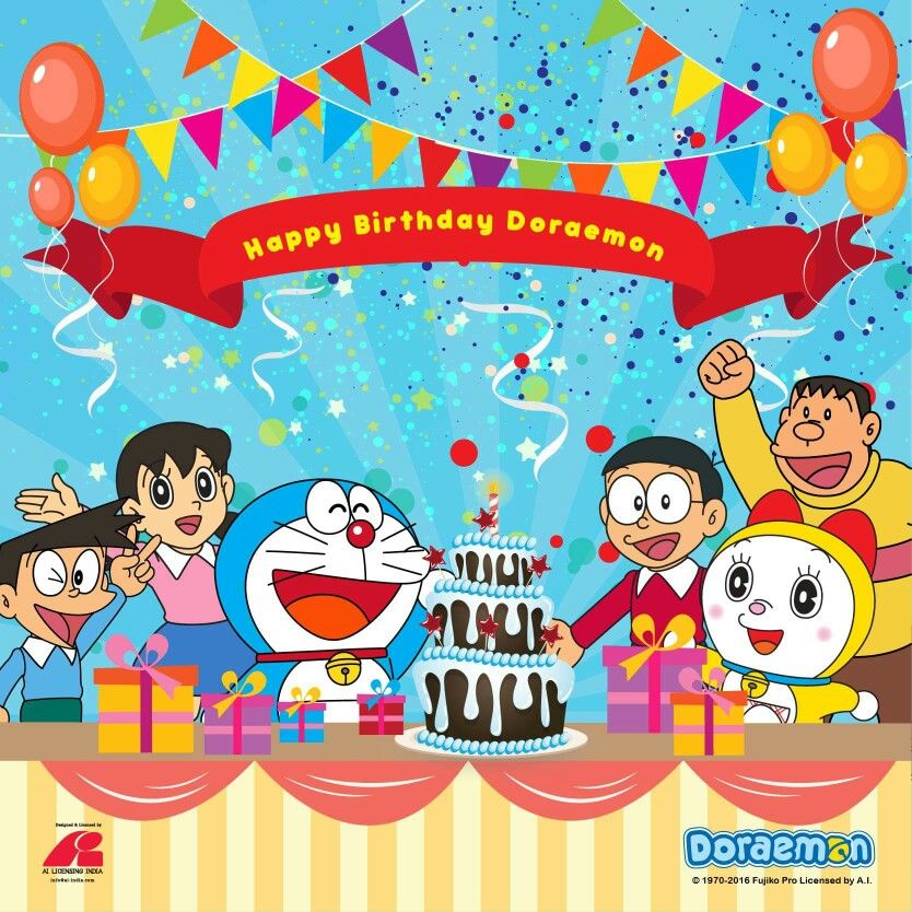 Doraemon Happy Birthday Wallpaper - KibrisPDR