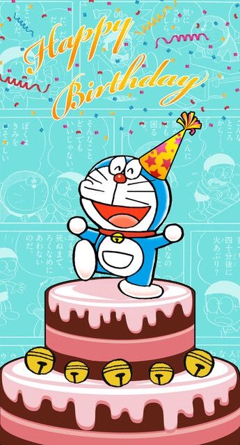 Detail Doraemon Happy Birthday Wallpaper Nomer 3