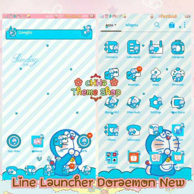 Detail Doraemon Line Theme Nomer 43