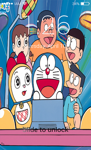 Detail Doraemon Zipper Lock Screen Nomer 14