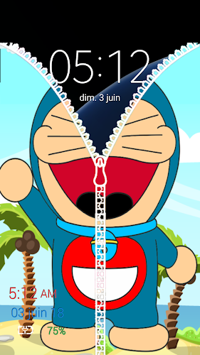 Detail Doraemon Zipper Lock Screen Nomer 52