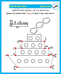 Detail Dot To Dot Huruf Hijaiyah Nomer 12