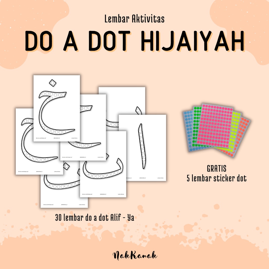 Detail Dot To Dot Huruf Hijaiyah Nomer 19