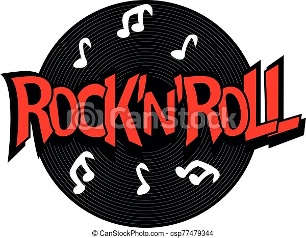 Detail Rock N Roll Schriftzug Nomer 9