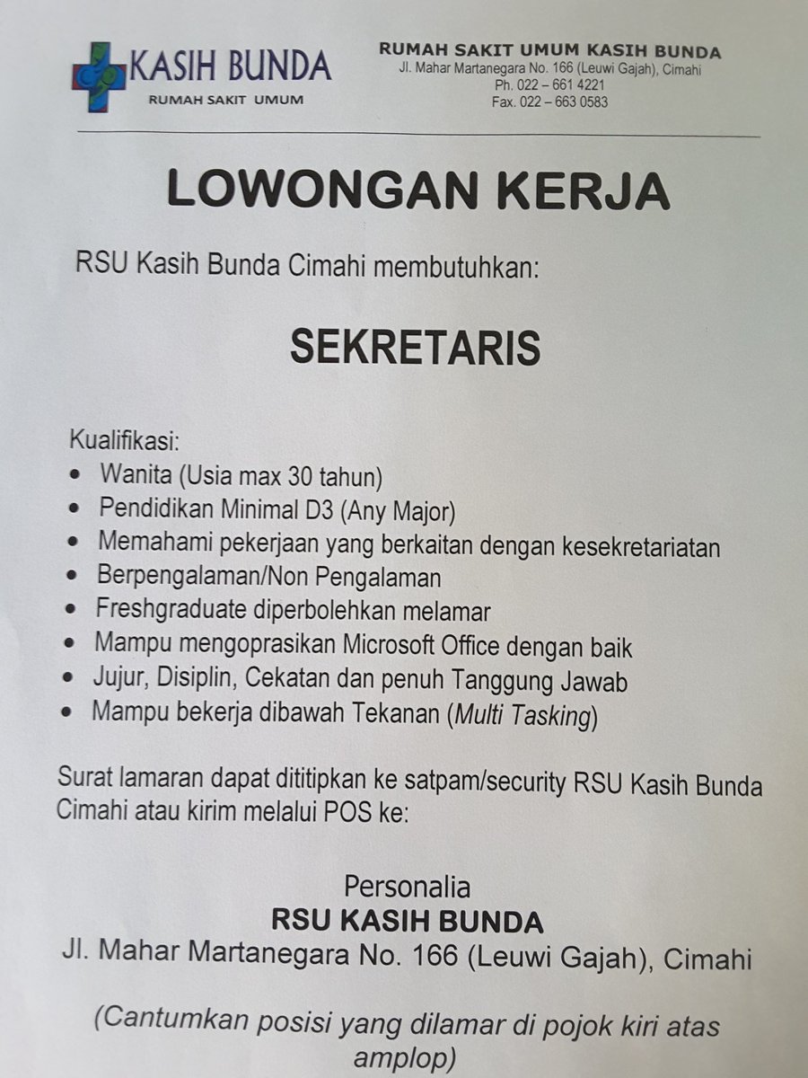 Detail Rumah Sakit Kasih Bunda Nomer 34