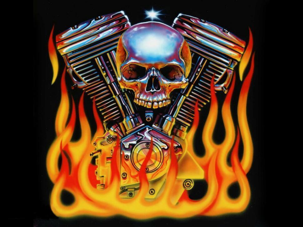 Detail Wallpaper Harley Davidson Skull Logo Nomer 41