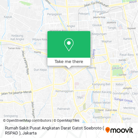 Detail Rumah Sakit Pusat Angkatan Darat Gatot Soebroto Nomer 36