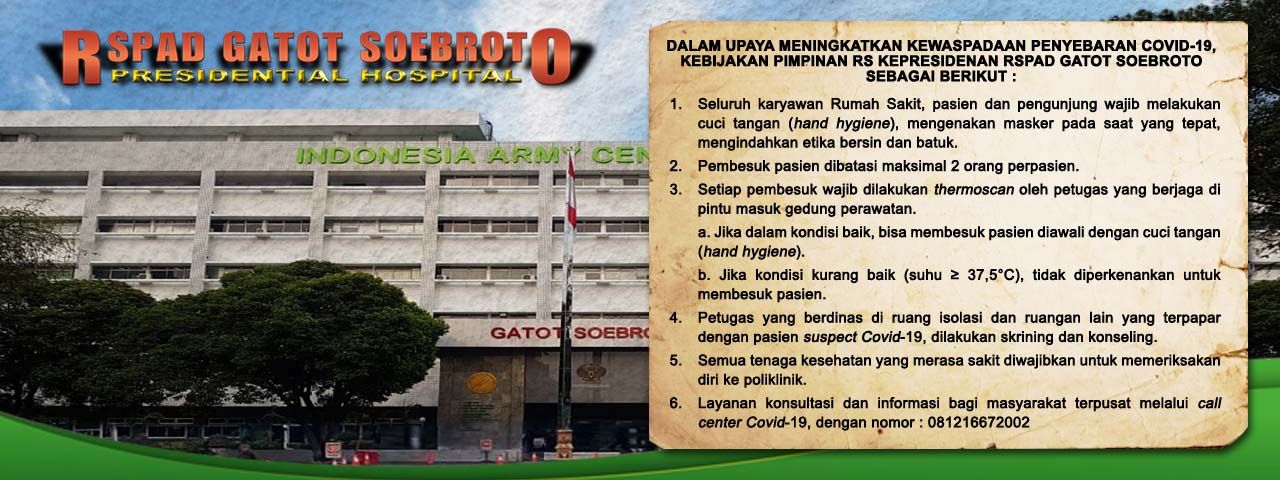 Detail Rumah Sakit Pusat Angkatan Darat Gatot Soebroto Nomer 37