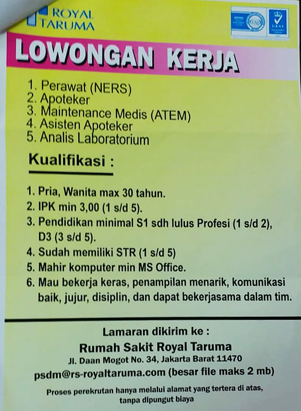 Detail Rumah Sakit Taruma Nomer 26