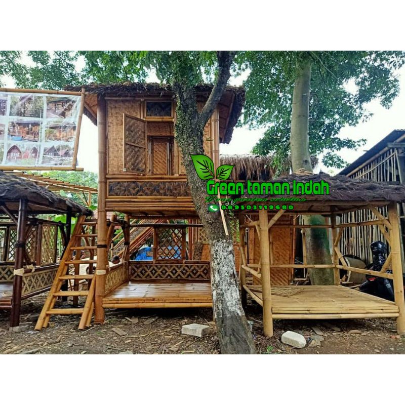 Detail Rumah Saung Bambu Nomer 7