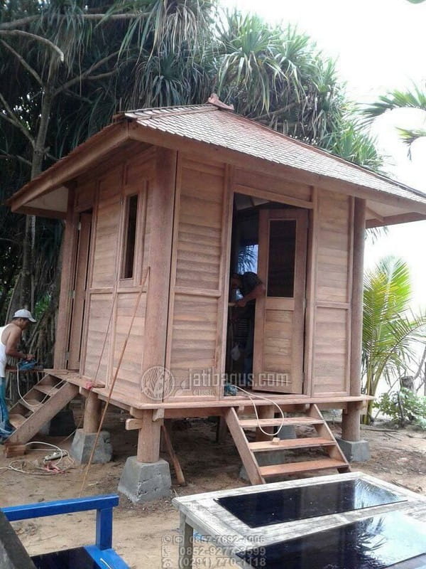 Detail Rumah Saung Kayu Nomer 12