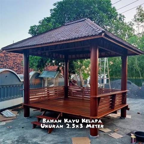 Detail Rumah Saung Kayu Nomer 20