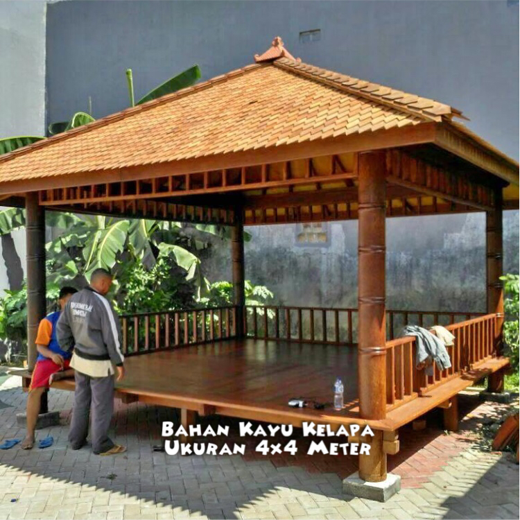 Detail Rumah Saung Kayu Nomer 28