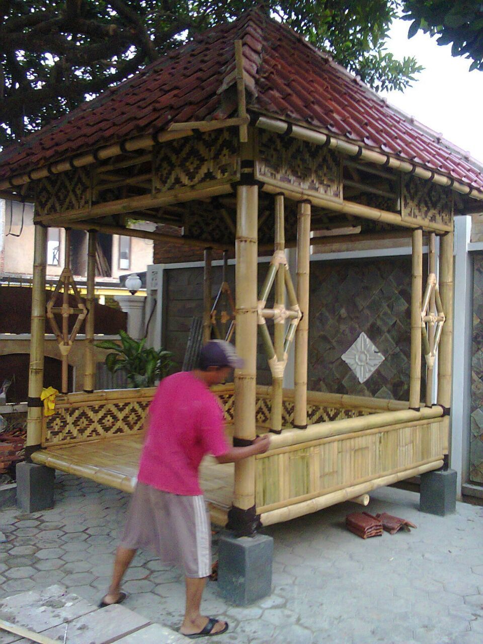 Detail Rumah Saung Kayu Nomer 32