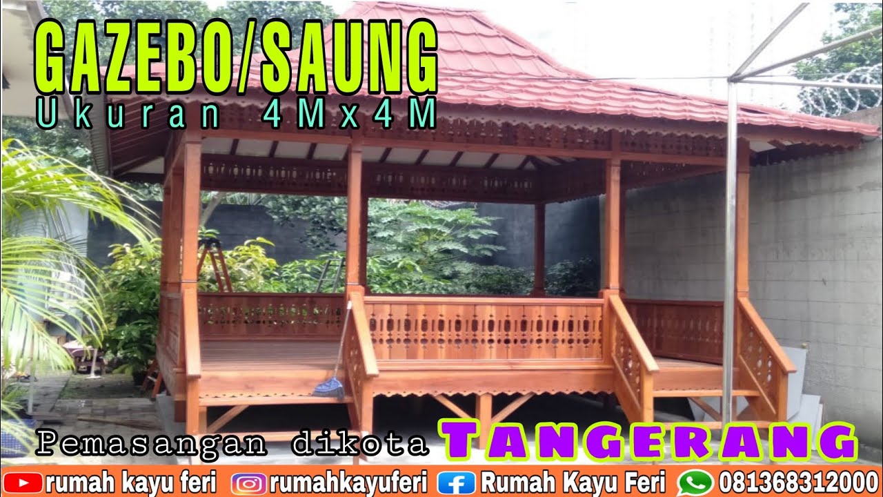 Detail Rumah Saung Kayu Nomer 41