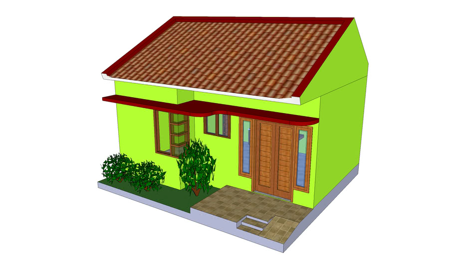 Detail Rumah Sederhana 3d Nomer 2