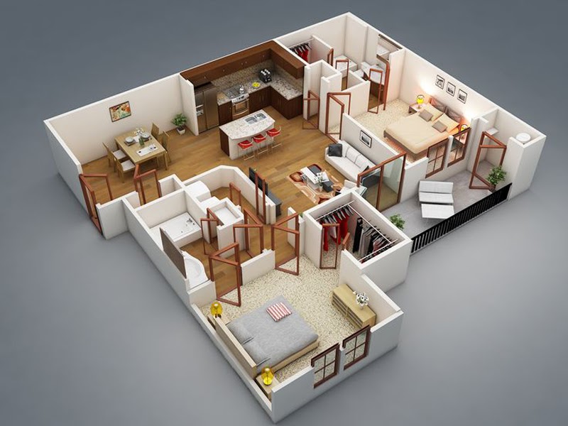 Detail Rumah Sederhana 3d Nomer 13