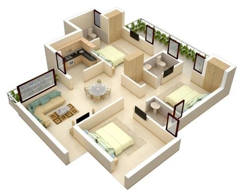 Detail Rumah Sederhana 3d Nomer 16