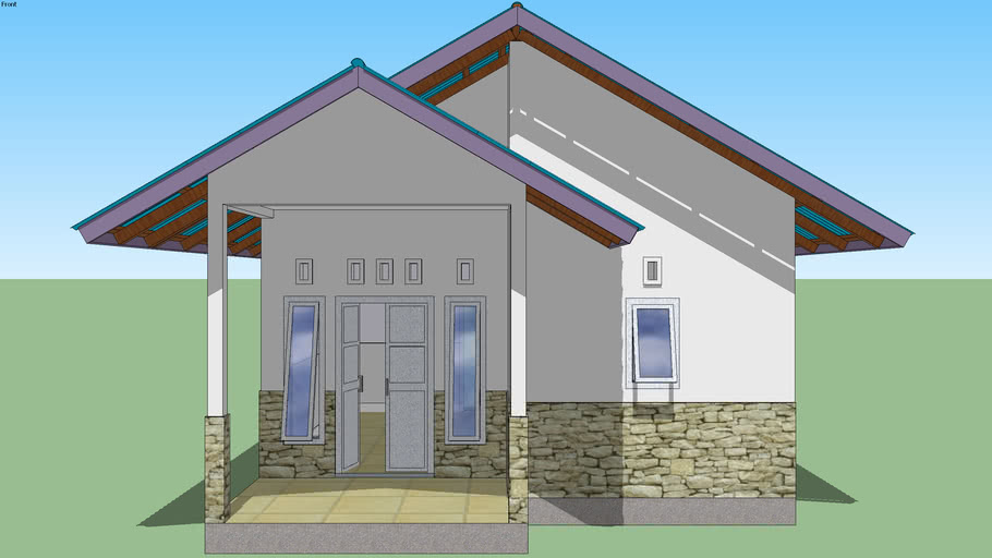 Detail Rumah Sederhana 3d Nomer 22