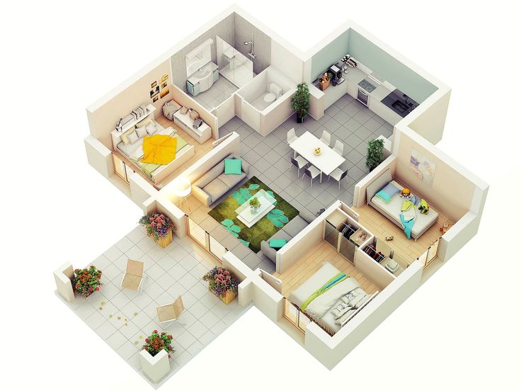Detail Rumah Sederhana 3d Nomer 23