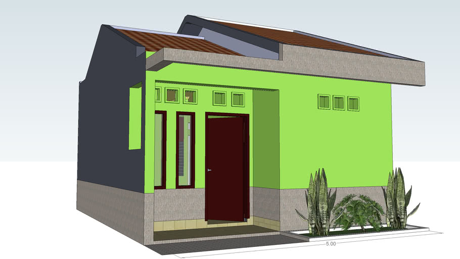 Detail Rumah Sederhana 3d Nomer 4