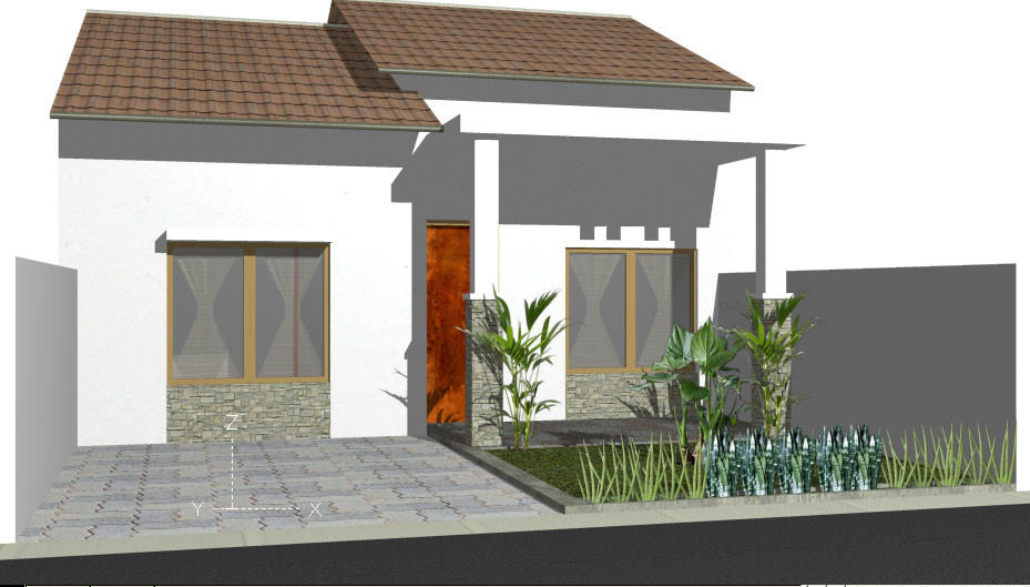 Detail Rumah Sederhana 3d Nomer 34