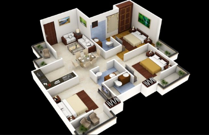 Detail Rumah Sederhana 3d Nomer 35