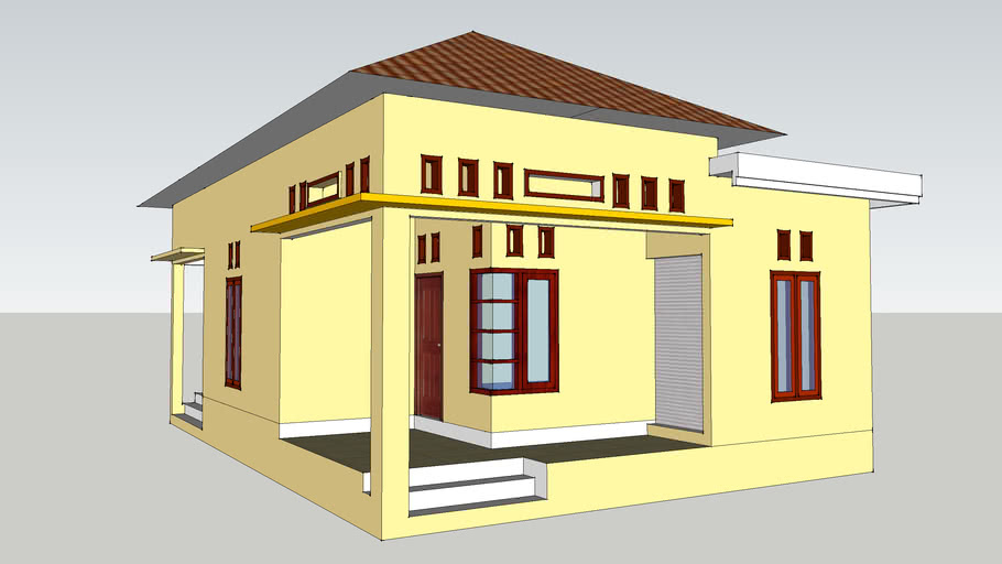 Detail Rumah Sederhana 3d Nomer 5