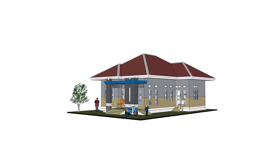 Detail Rumah Sederhana 3d Nomer 42