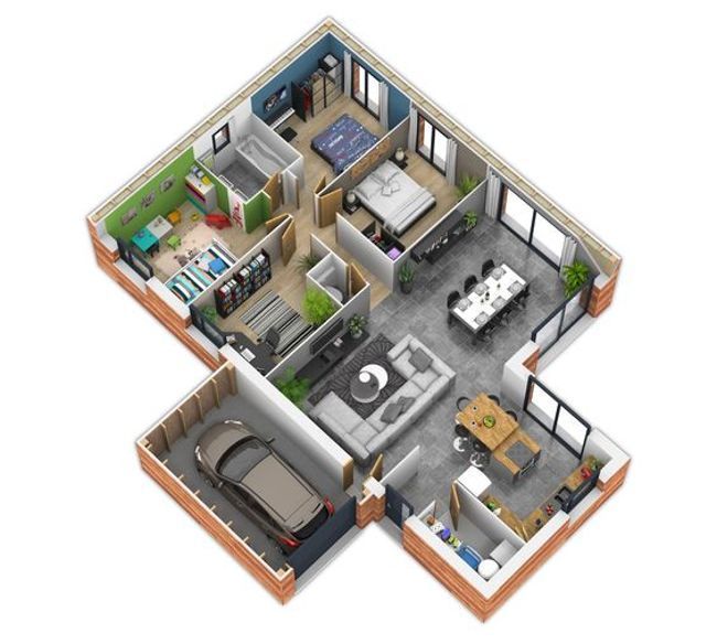 Detail Rumah Sederhana 3d Nomer 50