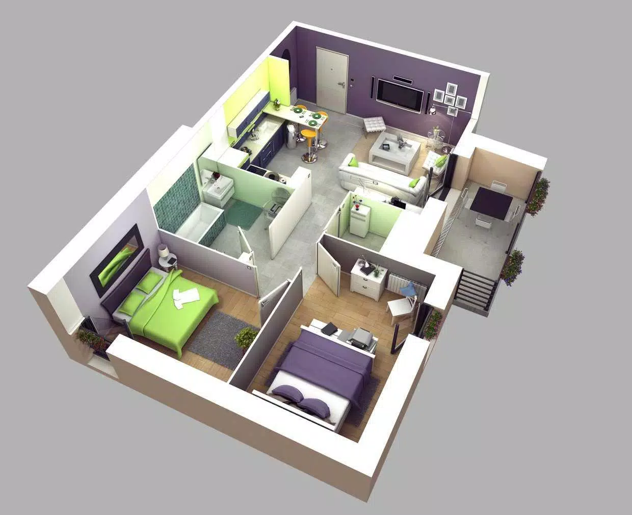 Detail Rumah Sederhana 3d Nomer 52
