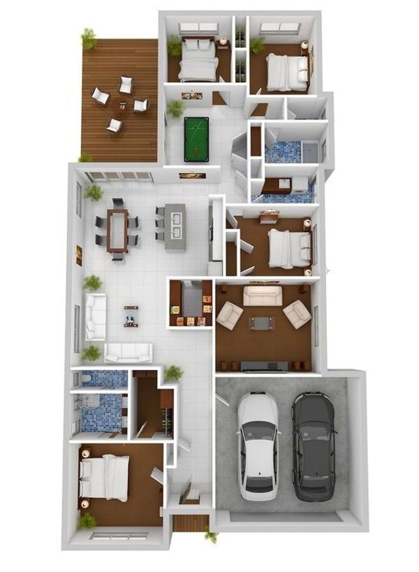 Detail Rumah Sederhana 3d Nomer 53