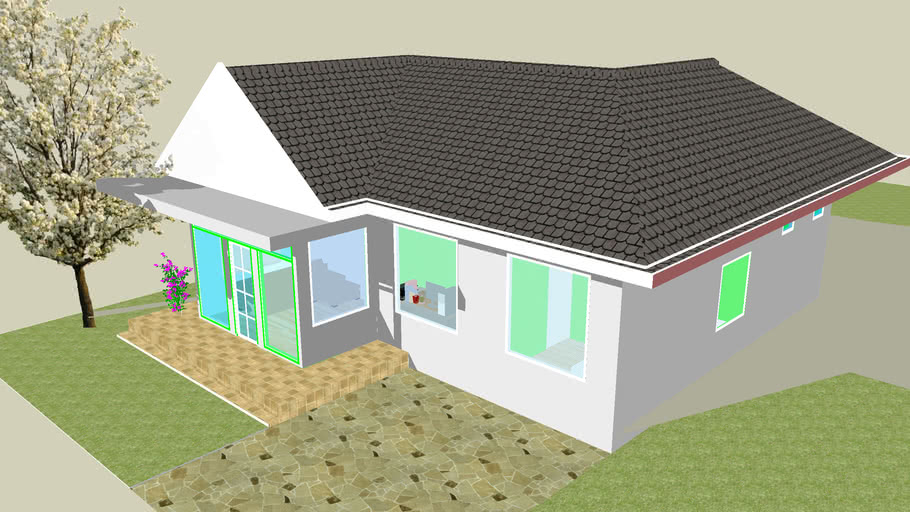 Detail Rumah Sederhana 3d Nomer 7