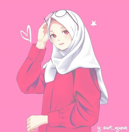 Detail Wallpaper Hijab Cantik Kartun Nomer 46