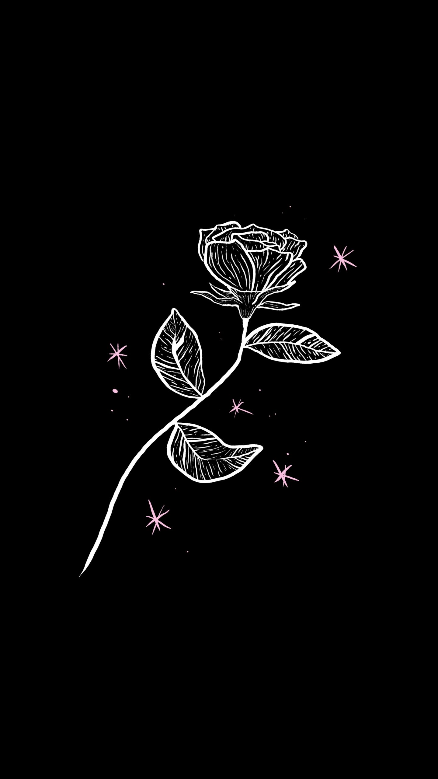 Wallpaper Hitam Bunga - 54+ Koleksi Gambar