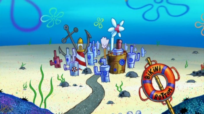 Detail Rumah Spongebob Patrick Dan Squidward Nomer 16