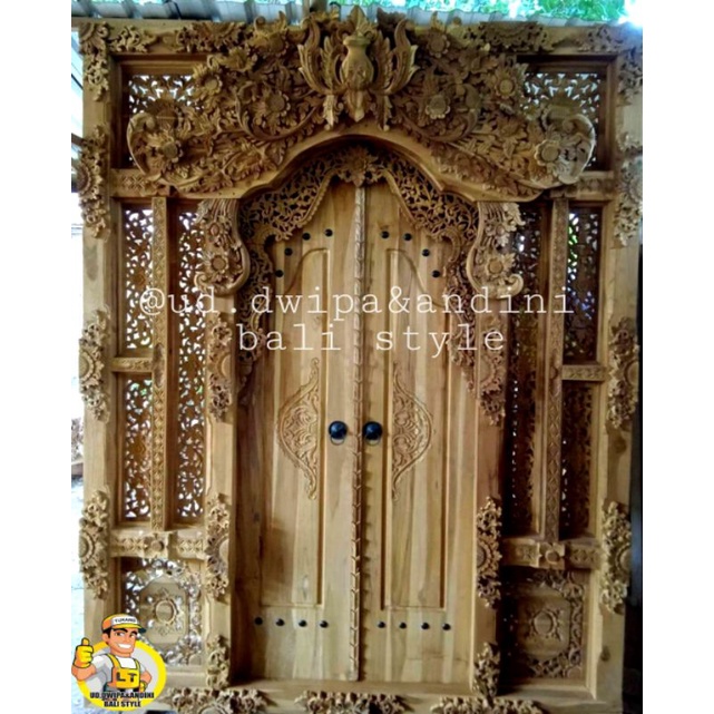 Detail Rumah Style Bali Pintu Gebyok Nomer 48