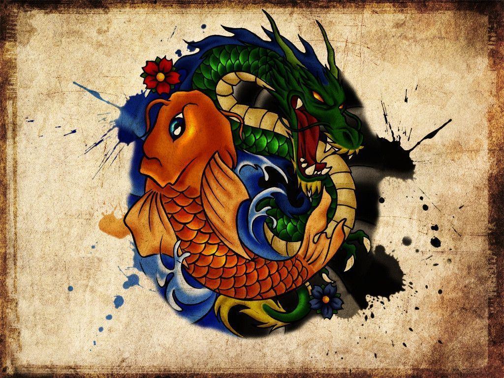 Detail Wallpaper Ikan Koi Yin Yang Nomer 23