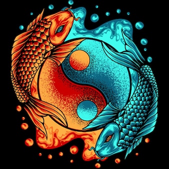 Detail Wallpaper Ikan Koi Yin Yang Nomer 7