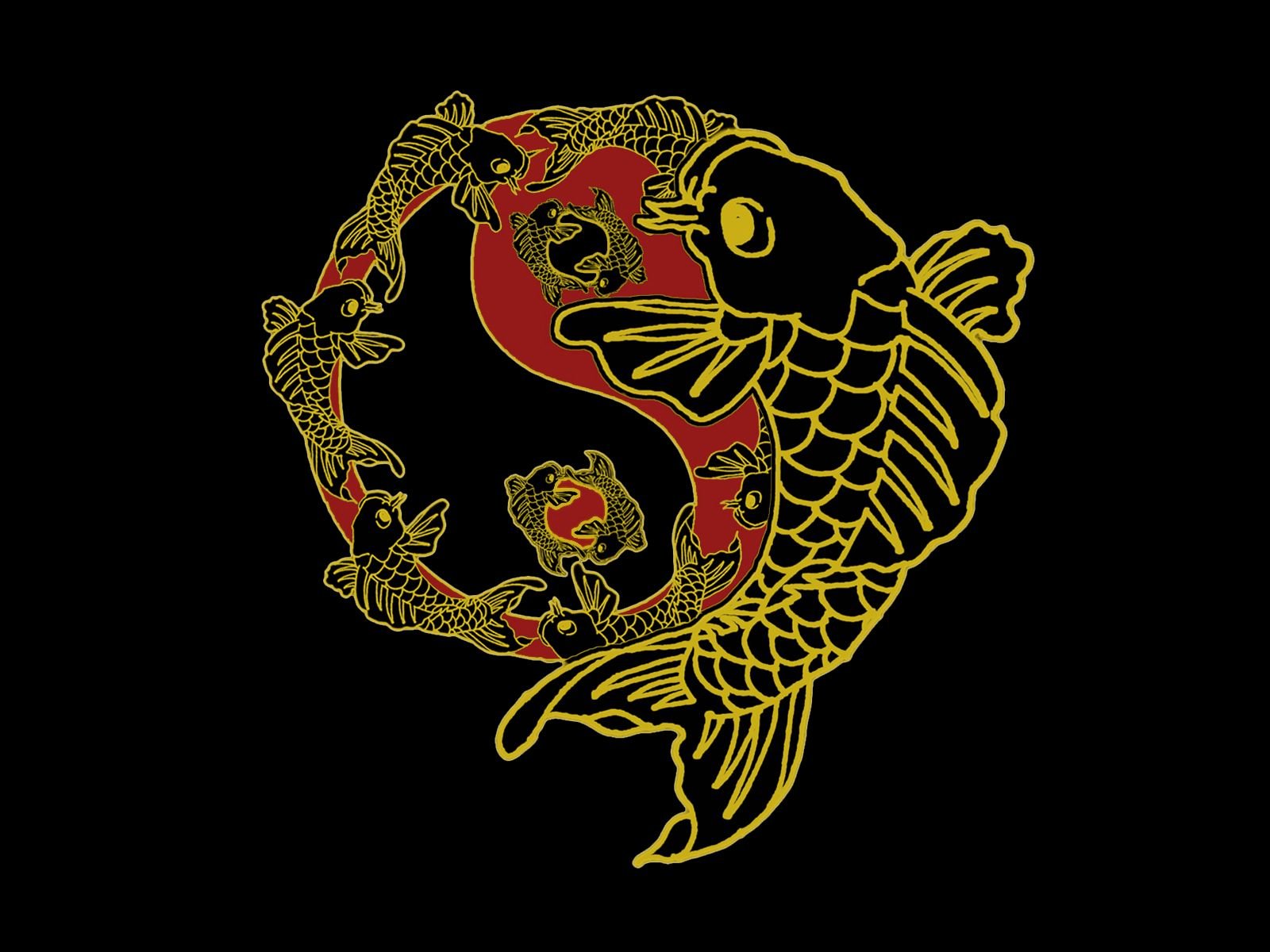 Detail Wallpaper Ikan Koi Yin Yang Nomer 10