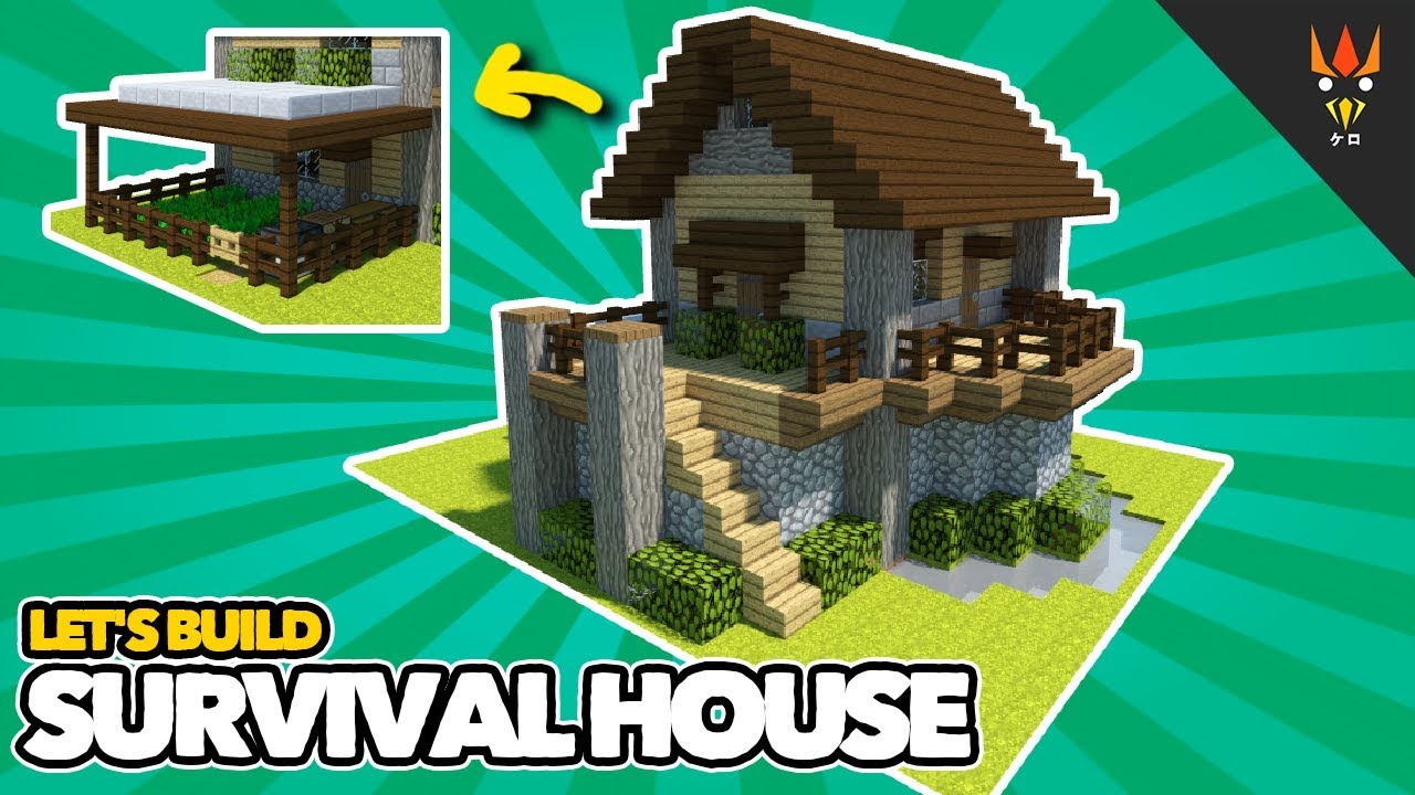Detail Rumah Survival Minecraft Nomer 9