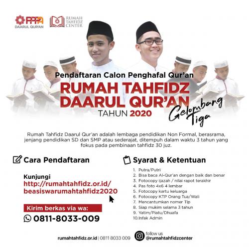 Rumah Tahfidz Gratis - KibrisPDR