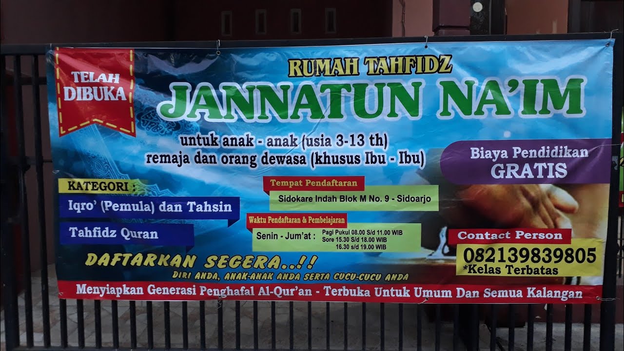 Detail Rumah Tahfidz Gratis Nomer 36