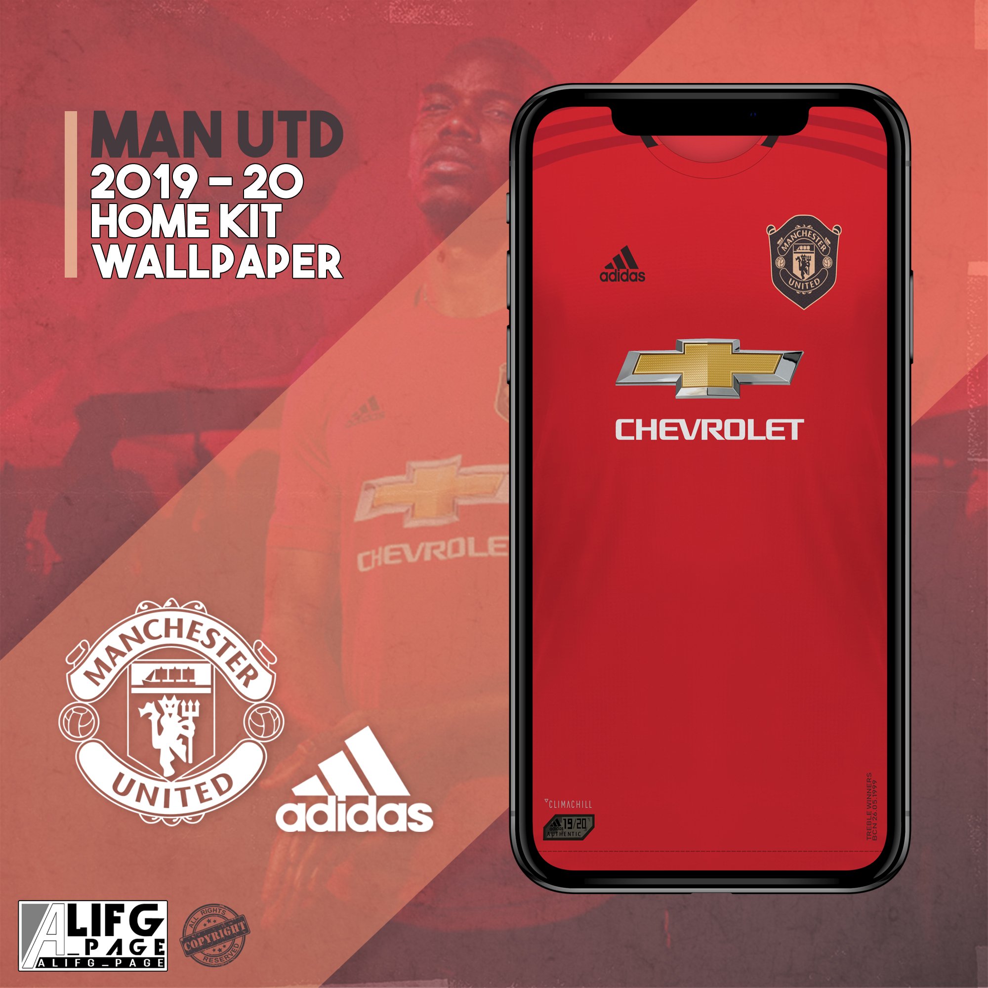 Detail Wallpaper Jersey Manchester United Nomer 18